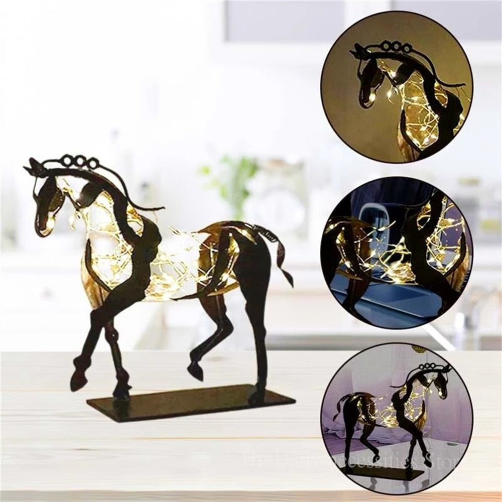 Metal Horse Decoration Sculpture Ornaments