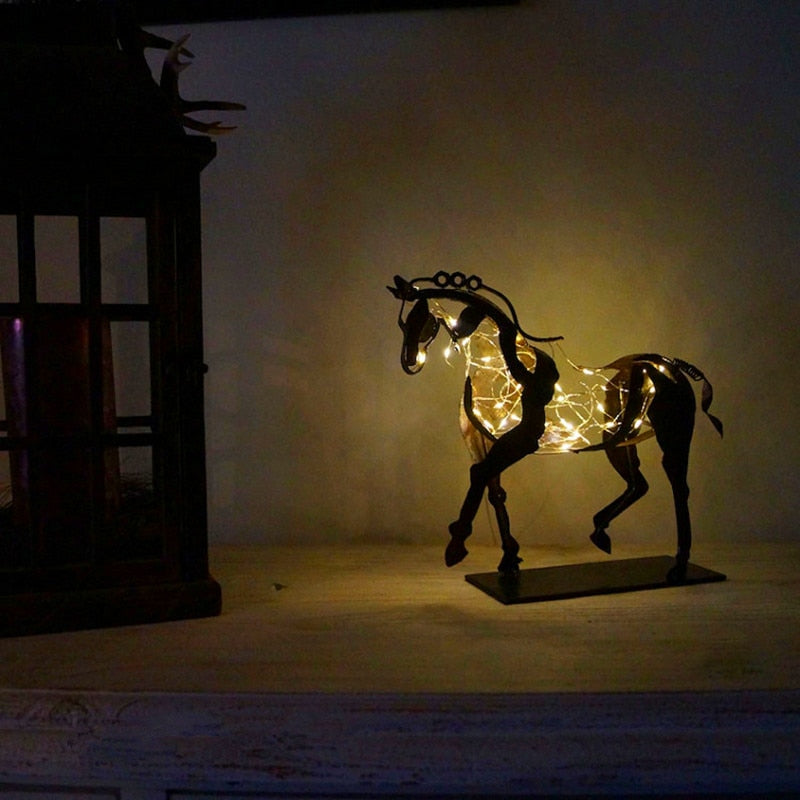 Metal Horse Decoration Sculpture Ornaments