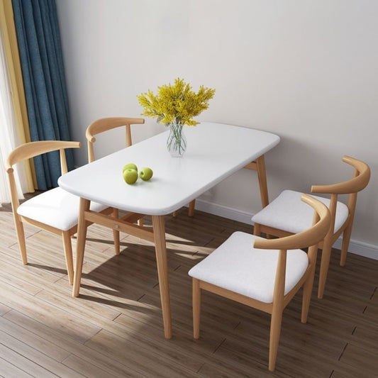 Modern Rectangular Dining Table And Chair Combination For 4 people or 6 people