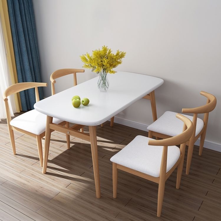 Modern Rectangular Dining Table And Chair Combination For 4 people or 6 people