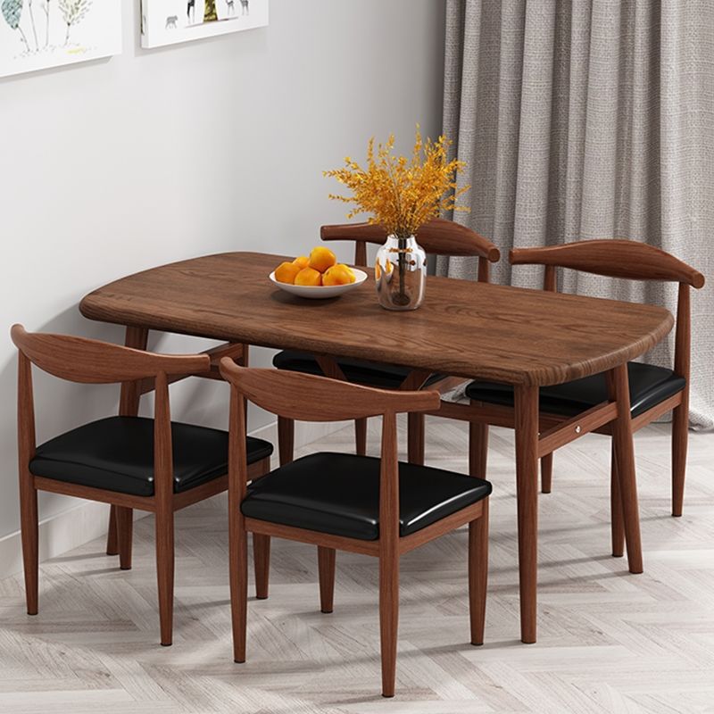 Modern Rectangular Dining Table And Chair Combination For 4 people or 6 people