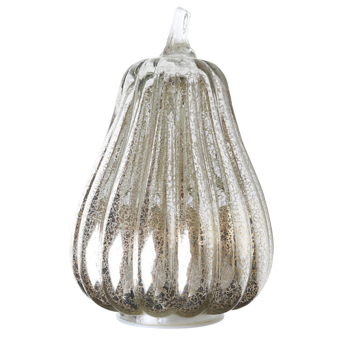 LED Glowing Glass Pumpkin Lamp Halloween Decoration