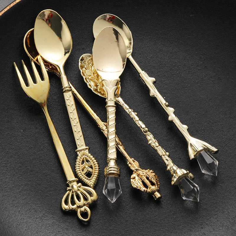 European 6 Piece Set Fruit Fork Retro Decoration Cutlery