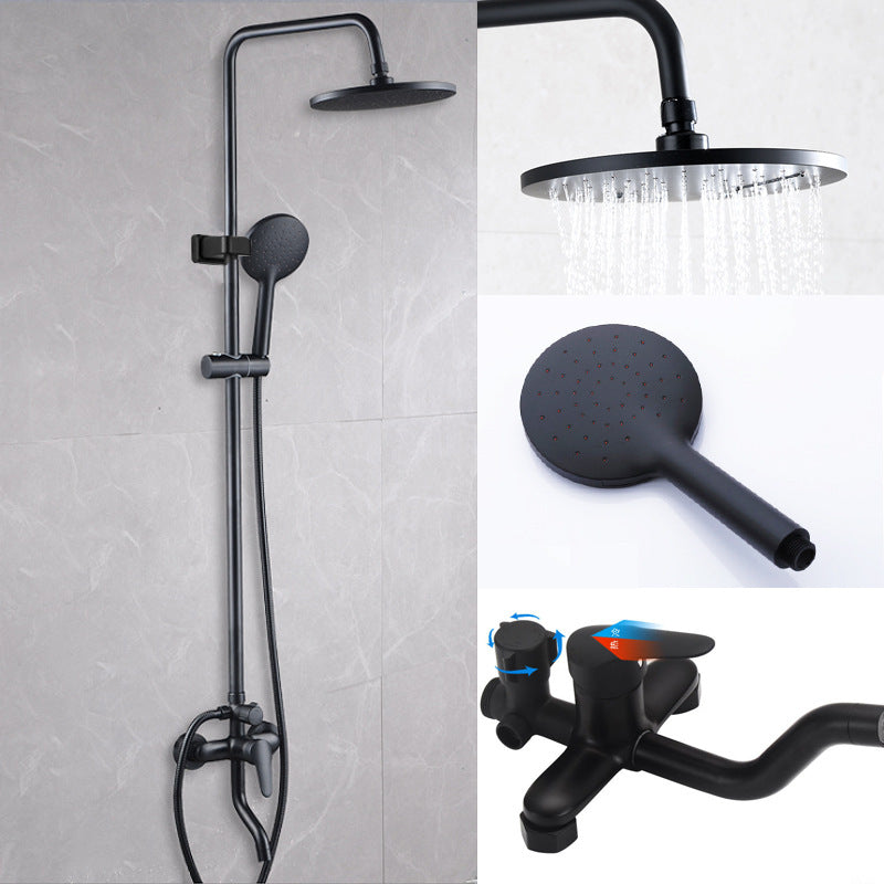 Modern Black Shower Shower Head Set