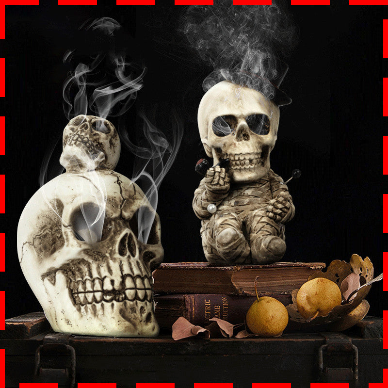 Resin Crafts Home Skull Aromatherapy Halloween Decoration