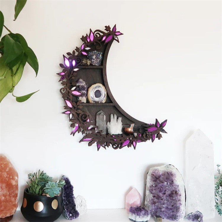 Botanical Mirror Crystal Shelf