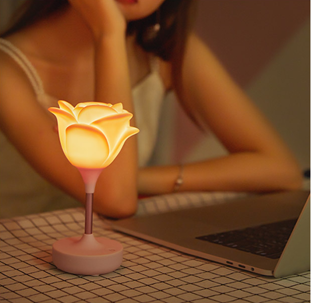 Creative USB Touch Rose Bedroom Night Light