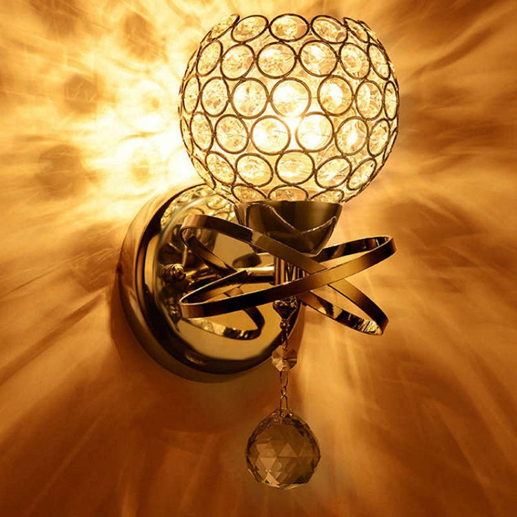 Crystal Bedroom Wall Lamp