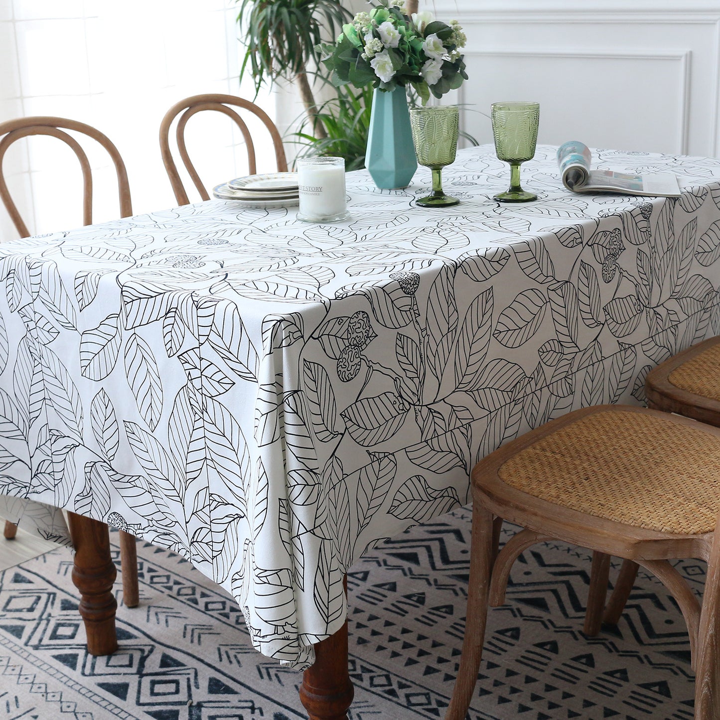 Simple Printed Coffee Table Cloth