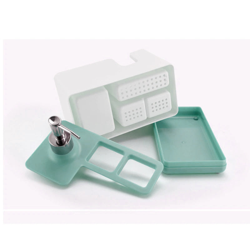 Kitchen Cleaning Utensils Storage & Soap Dispenser